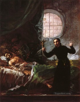 San Francisco de Borgia ayudando a un moribundo impenitente Francisco de Goya Pinturas al óleo